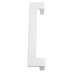 U-Turn 5-1/16 Inch Center to Center White Gloss Cabinet Pull