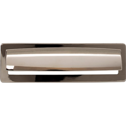 5-1/16 Inch Center to Center Lynwood Hollin Cup Pull, Polished Nickel