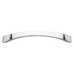 Sleek 6-5/16 Inch Center to Center Polished Chrome Cabinet Pull