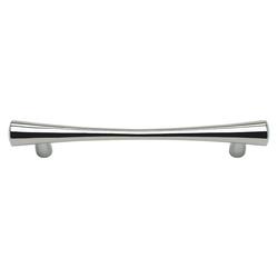 Fluted 5-1/16 Inch Center to Center Pol Stainless Steel Cabinet Pull