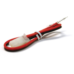 Final sale, Tresco 24 Inch Long Starter//Link/Extension Lead including Male and Female Connectors, Red/Black 