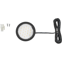1.5W Pockit Plus LED Puck Light, 3000K Warm White, Black