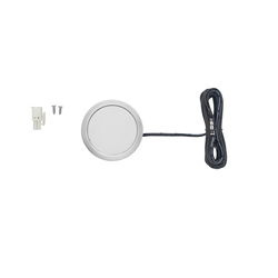 28% OFF Power Pocket Spot/Puck Light, 12V/3W, Recessed or Surface Mounted, Borehole Diameter 2-1/4 Inch, Trim Ring and 79 Inch Lead included, 3000K Warm White, Nickel