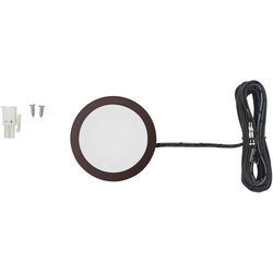  Power Pocket Spot/Puck Light, 12V/3W, Recessed or Surface Mounted, Borehole Diameter 2-1/4 Inch, Trim Ring and 79 Inch Lead included, 3000K Warm White, Oil Rubbed Bronze