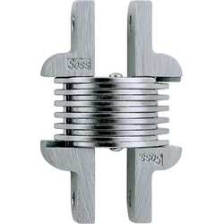 SOSS 106 Invisible Hinge for Metal Doors, 19/32 Inch Width x 2-3/8 Inch Height x 19/32 Inch Depth, Satin Chrome