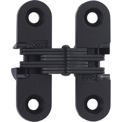  SOSS 203 Invisible Hinge for 3/4 Inch Minimum Door Width, 1/2 Inch Width x 1-3/4 Inch Height x 23/32 Inch Depth, Black E-Coat