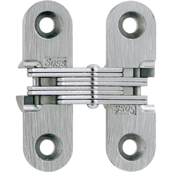  SOSS 203 Invisible Hinge for 3/4 Inch Minimum Door Width, 1/2 Inch Width x 1-3/4 Inch Height x 23/32 Inch Depth, Satin Chrome