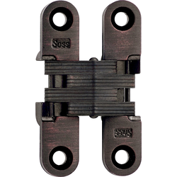 SOSS 204 Invisible Hinge for 3/4 Inch Minimum Door Thickness, 1/2 Inch Width x 2-3/8 Inch Height x 23/32 Inch Depth, Oil Rubbed Bronze