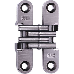  SOSS 204 Invisible Hinge for 3/4 Inch Minimum Door Thickness, 1/2 Inch Width x 2-3/8 Inch Height x 23/32 Inch Depth, Satin Nickel