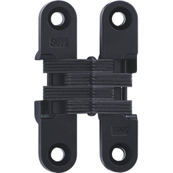  SOSS 204 Invisible Hinge for 3/4 Inch Minimum Door Thickness, 1/2 Inch Width x 2-3/8 Inch Height x 23/32 Inch Depth, Black E-Coat