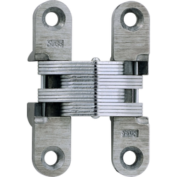  SOSS 205 Invisible Hinge for Metal Doors, 1/2 Inch Width x 2-3/8 Inch Height x 23/32 Inch Depth, Unplated