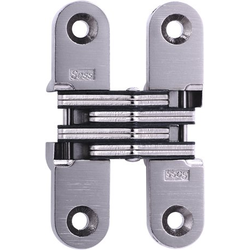 SOSS 208 Invisible Hinge for 1 Inch Minimum Door Thickness, 5/8 Inch Width x 2-3/4 Inch Height x 29/32 Inch Depth, Bright Nickel