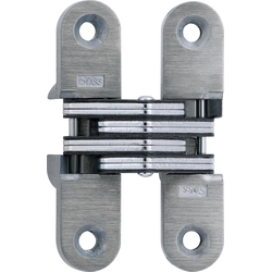  SOSS 208 Invisible Hinge for 1 Inch Minimum Door Thickness, 5/8 Inch Width x 2-3/4 Inch Height x 29/32 Inch Depth, Unplated Metal