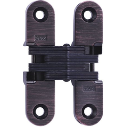  SOSS 208 Invisible Hinge for 1 Inch Minimum Door Thickness, 5/8 Inch Width x 2-3/4 Inch Height x 29/32 Inch Depth, Oil Rubbed Bronze