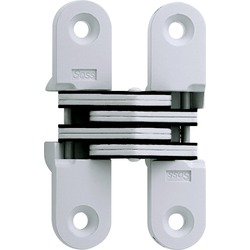  SOSS 208 Invisible Hinge for 1 Inch Minimum Door Thickness, 5/8 Inch Width x 2-3/4 Inch Height x 29/32 Inch Depth, White