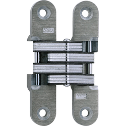  SOSS 212 Invisible Hinge for 1-1/8 Inch Minimum Door Thickness, 3/4 Inch Width x 3-3/4 Inch Height x 1-5/64 Inch Depth, Unplated Metal