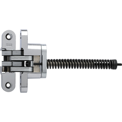 #216 Invisible Spring Closer Hinge Polished Chrome