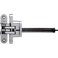 #216 Invisible Spring Closer Hinge Satin Chrome