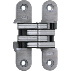 SOSS 216 Invisible Hinge for 1-3/8 Inch Minimum Door Thickness, 1 Inch Width x 4-5/8 Inch Height x 1-15/32 Inch Depth, Unplated Steel