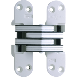 SOSS #218 Invisible Hinge White E-Coated