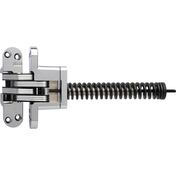 #218 Invisible Spring Closer Hinge Polished Chrome