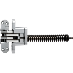 #218 Invisible Spring Closer Hinge Satin Chrome