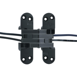 #218 Power Transfer Invisible Hinge Black E-Coated
