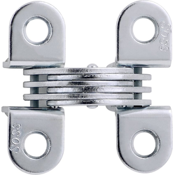 SOSS 314 Invisible Hinge for Metal Doors, 1/2 Inch Width x 1-33/64 Inch Height x 41/64 Inch Depth, Satin Chrome