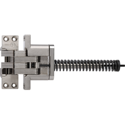  SOSS 220 Invisible Hinge with Closer, 1-3/8 Inch Width x 4-1/2 Inch Height x 1-41/64 Inch Depth plus 7-3/8 Inch Closer, Alloy Steel Satin Nickel