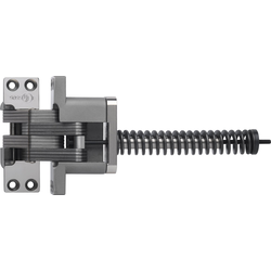  SOSS 220 Invisible Hinge with Closer, 1-3/8 Inch Width x 4-1/2 Inch Height x 1-41/64 Inch Depth plus 7-3/8 Inch Closer, Bright Stainless Steel