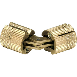  SOSS 164 Solid Brass Invisible Barrel Hinge for 7/8 Inch Minimum Door Thickness, 16mm Boring