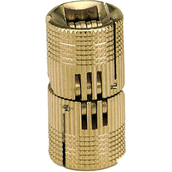 SOSS 164 Solid Brass Invisible Barrel Hinge for 1-1/8 Inch Minimum Door Thickness, 18mm Boring