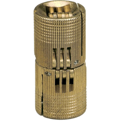  SOSS 244 Solid Brass Invisible Barrel Hinge for 1-1/4 Inch Minimum Door Thickness, 24mm Boring