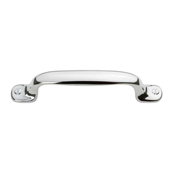 Ergo 3-3/4 Inch Center to Center Polished Chrome Cabinet Pull