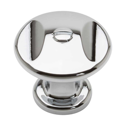 Ergo 1-3/8 Inch Diameter Polished Chrome Cabinet Knob