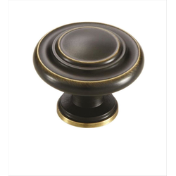 Inspirations 1-5/16 Inch Diameter Venetian Bronze Cabinet Knob