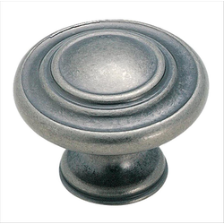 Inspirations 1-5/16 Inch Diameter Weathered Nickel Cabinet Knob