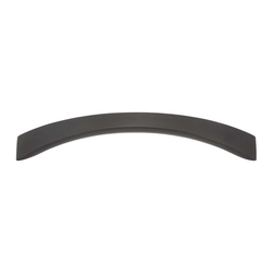 Sleek 5-1/16 Inch Center to Center Black Cabinet Pull