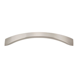 Sleek 5-1/16 Inch Center to Center Brushed Nickel Cabinet Pull