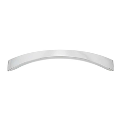 Sleek 5-1/16 Inch Center to Center Polished Chrome Cabinet Pull