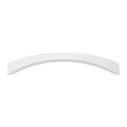 Sleek 5-1/16 Inch Center to Center White Gloss Cabinet Pull