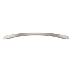 Sleek 11-5/16 Inch Center to Center Brushed Nickel Cabinet Pull