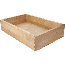 White Birch 12" Depth Drawer Box for 21" Opening Width x 11" Minimum Height, Prepared for Undermount Slides Slides, Actual Drawer Size 20-5/8" W x 10" H x 12" D