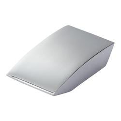 Angled Drop Knob 1 inch Long Polished Chrome