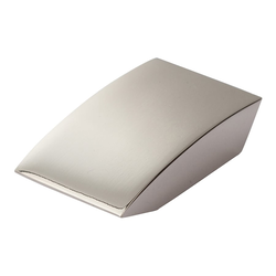 Angled Drop Knob 1 inch Long Polished Nickel