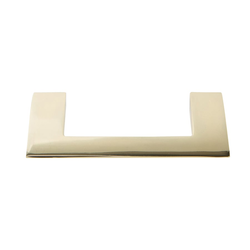 Angled Drop Pull 3 inch Center to Center French Gold