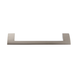 Angled Drop Pull 128MM Center to Center Brushed Nickel