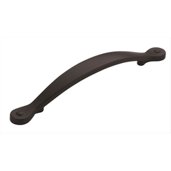 Inspirations 5-1/16 Inch Center to Center Flat Black Cabinet Pull