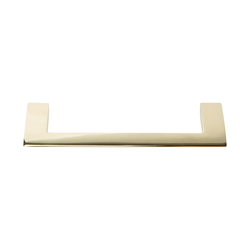 Angled Drop Pull 128MM Center to Center French Gold