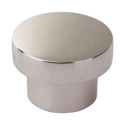 Chunky Knobs 1 inch Diameter Polished Nickel
